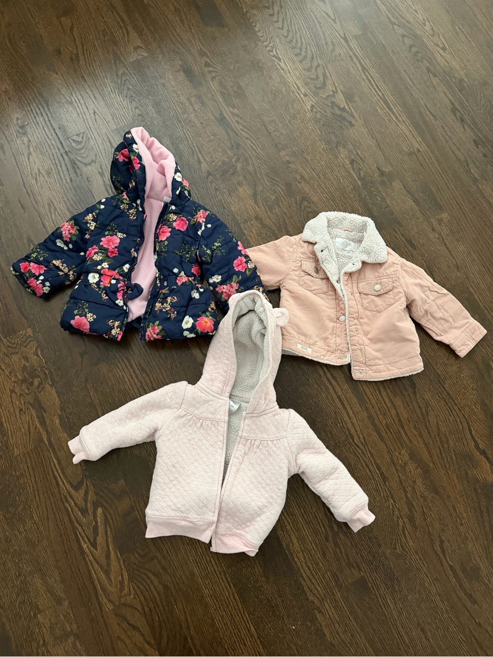 Baby Girl 9-12 Winter Jacket 3 Piece Bundle